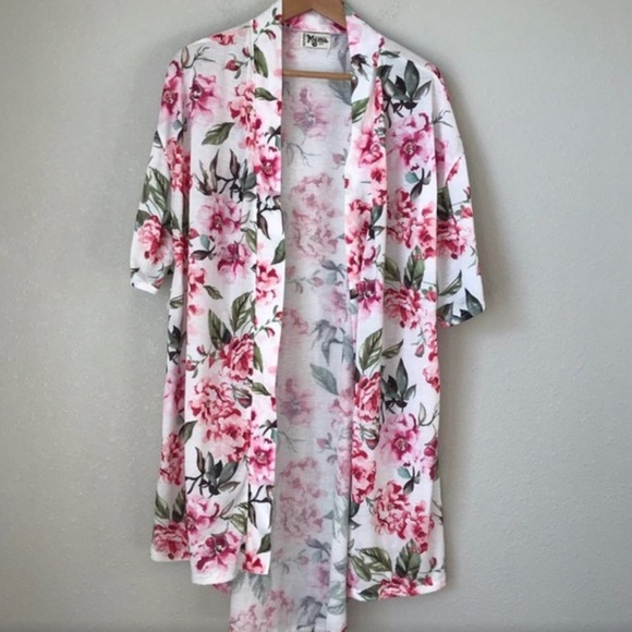 NWOT - Show Me Your Mumu Garden of Blooms Floral Brie Robe One-Size - Picture 4 of 6